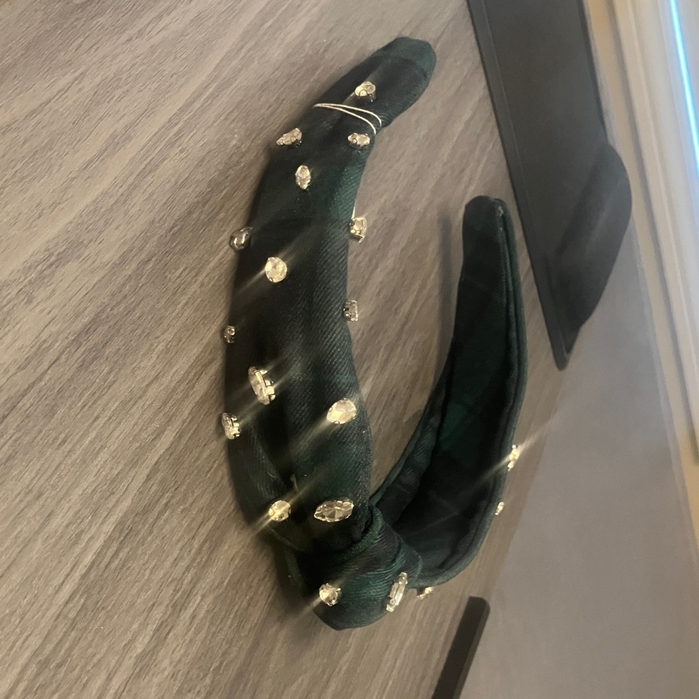 Embellished Green Headband